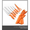 New Colorful Stainless Steel Kitchen Knife 7pcs Set